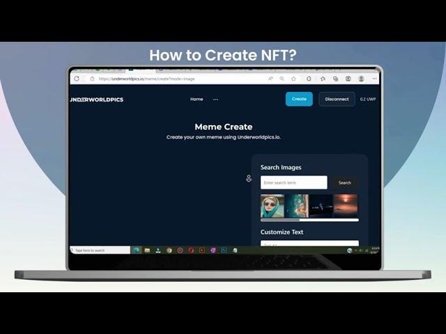 Creating NFTs on Underworldpics tutorial letting you turn content into an NFT